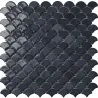 Mosaïque Ecaille Noir brillant 31,5 x 31,5 cm